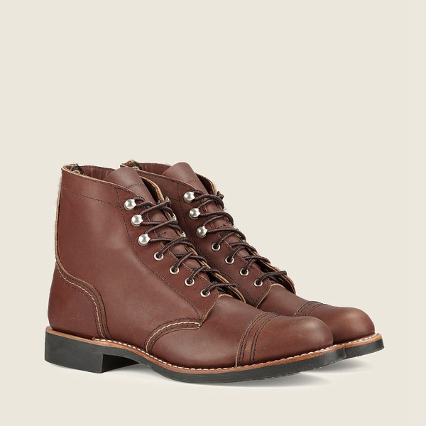 Red Wing Heritage Boots Brown - Womens Iron Ranger - Short Harness Leather - 5634-LABXU